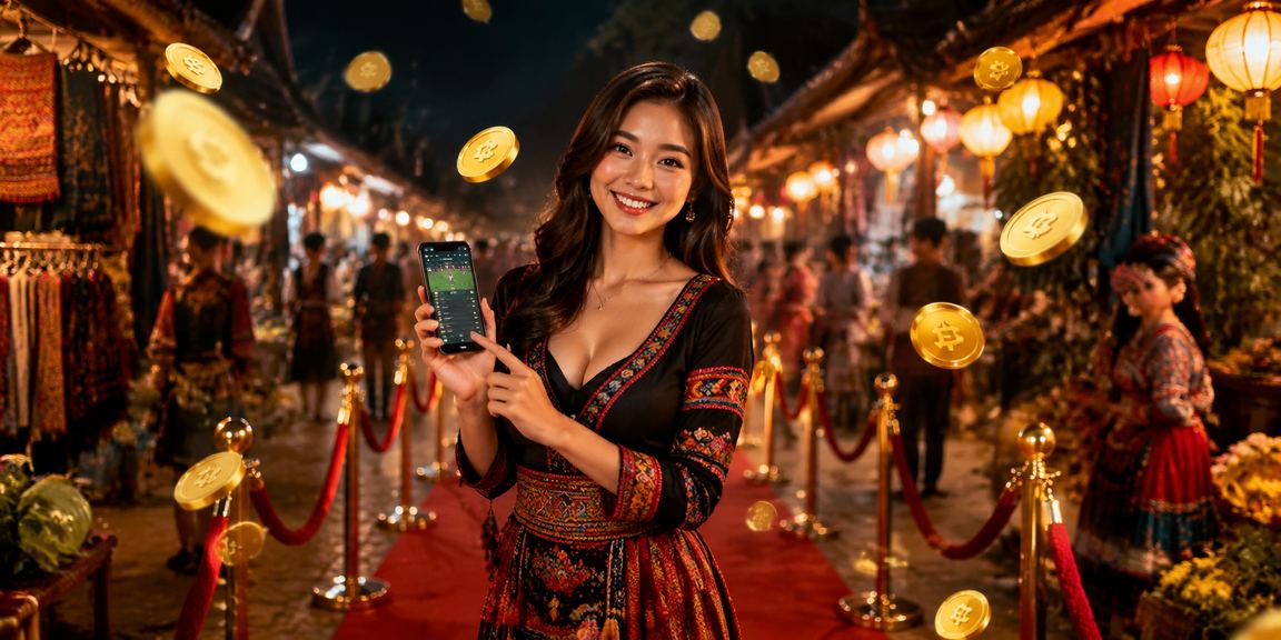 Người chơi High Roller ở Sapa theo dõi Live Casino VIP qua điện thoại tại chợ đêm